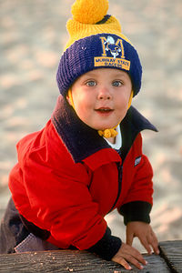Young Andrew at Menemsha Beach