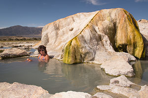 Travertine Hot Spring with Lolo