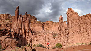 Stormy skies on the hike back