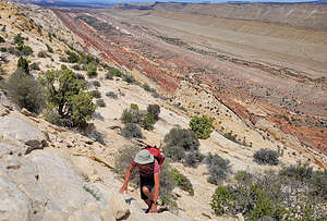 More scrambling along the Upper Muley Twist hike