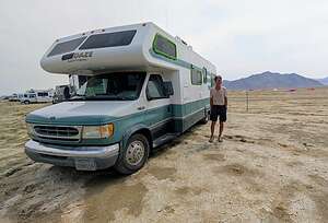 Our campsite on Kilgore and the playa