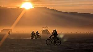 Beautiful sunset the evening of The Burn