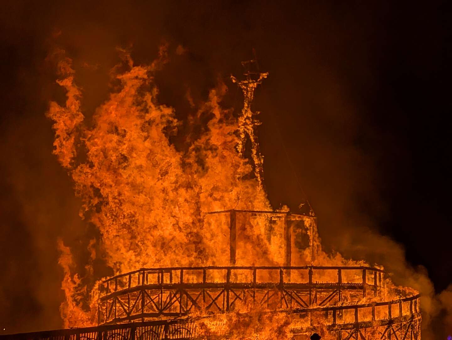 Just before the collapse