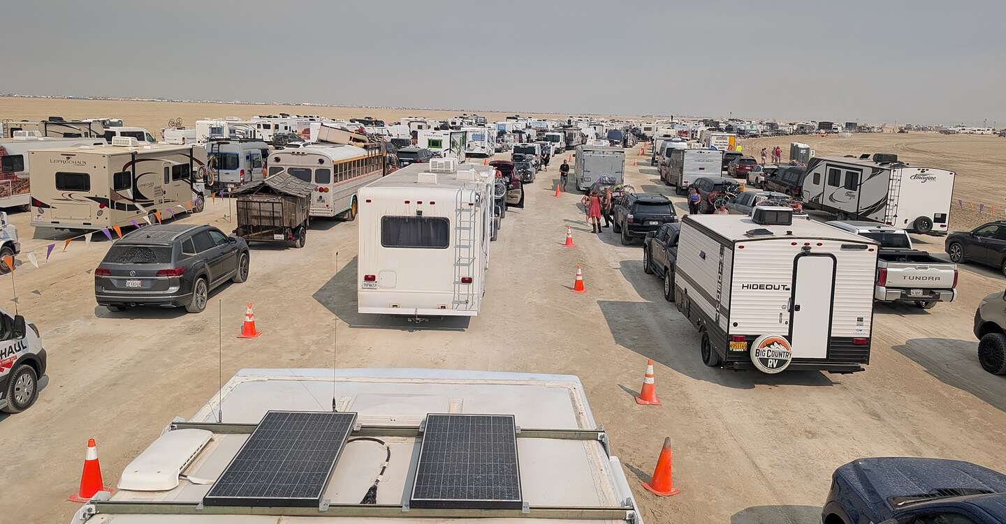 The line to get into BM