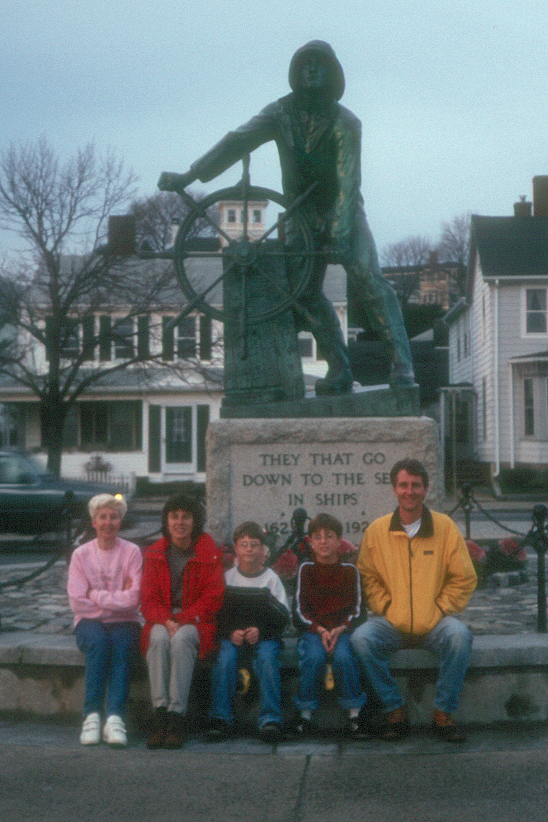 Omi and family at Fishermen's Memorial