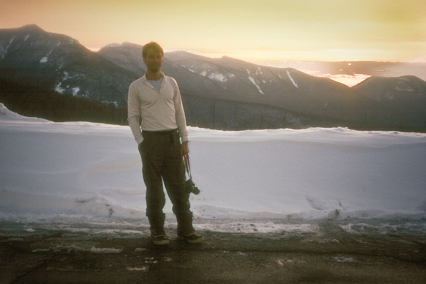 Herb and sunset over the Kanc