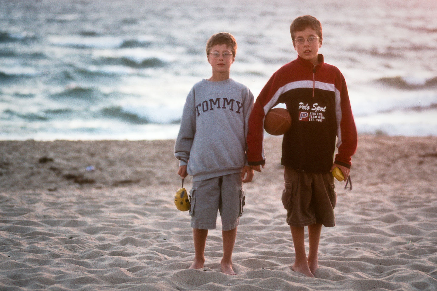 Boys on beach at ladies week