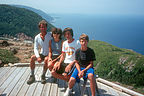 Family at end of Skyline Trail