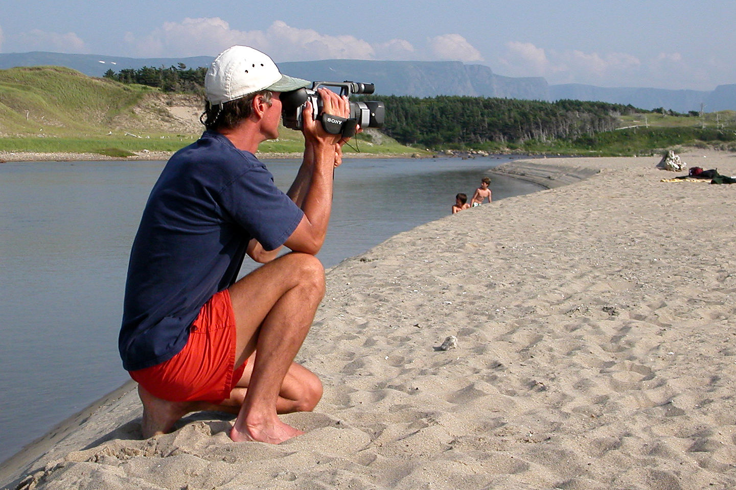 Herb the videographer at Broom Point