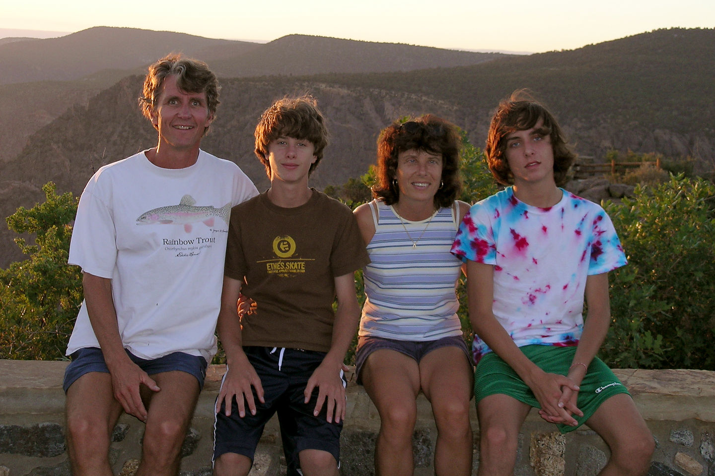 Family at Sunset View Point