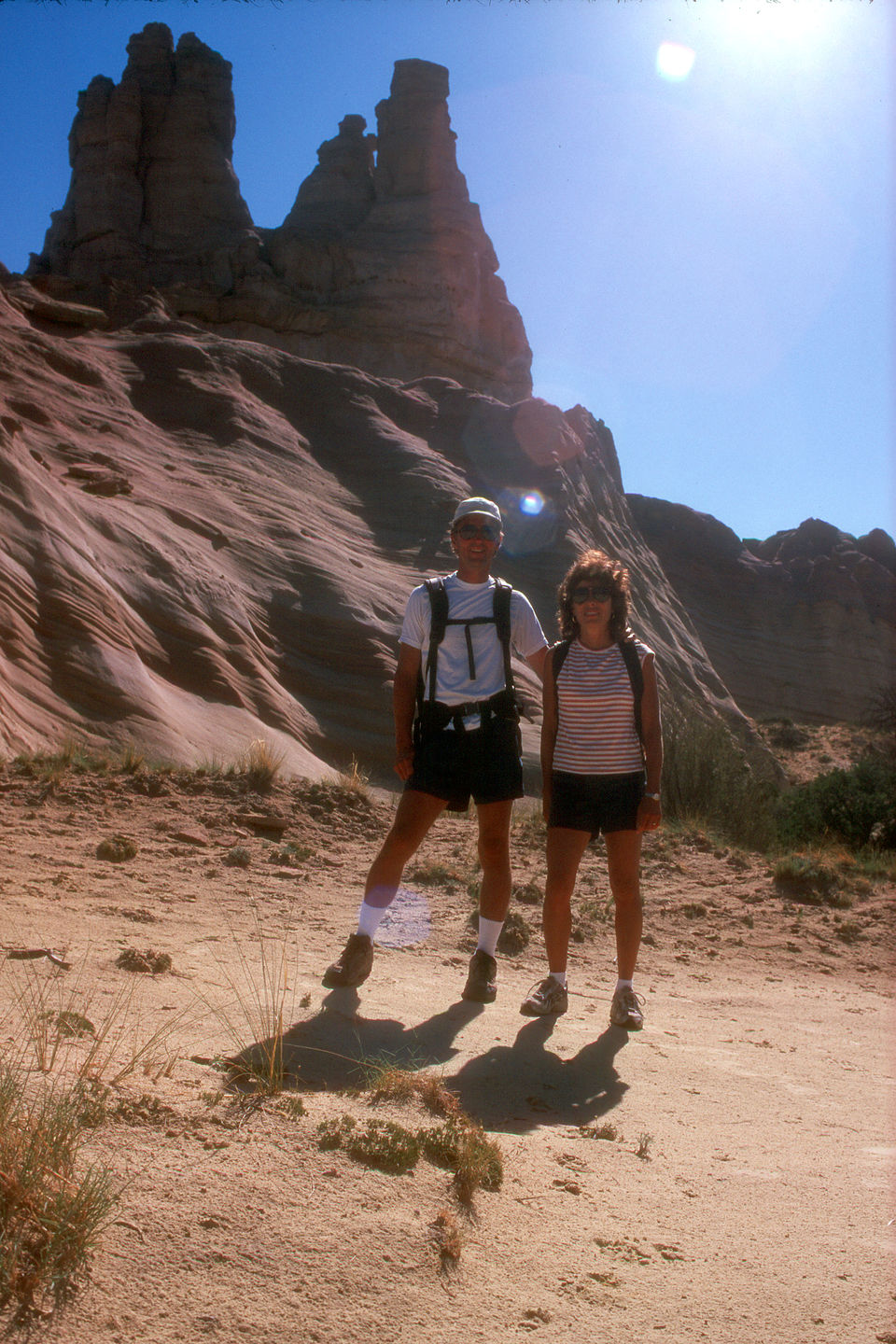 Herb and Lolo before gettting lost at Church Rock