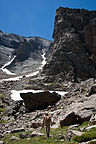 Lolo hiking to Chasm Lake