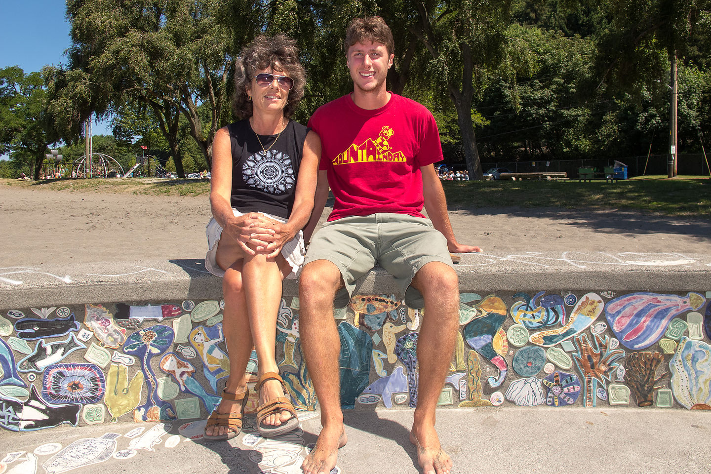 Lolo and Tom at Golden Gardens Park