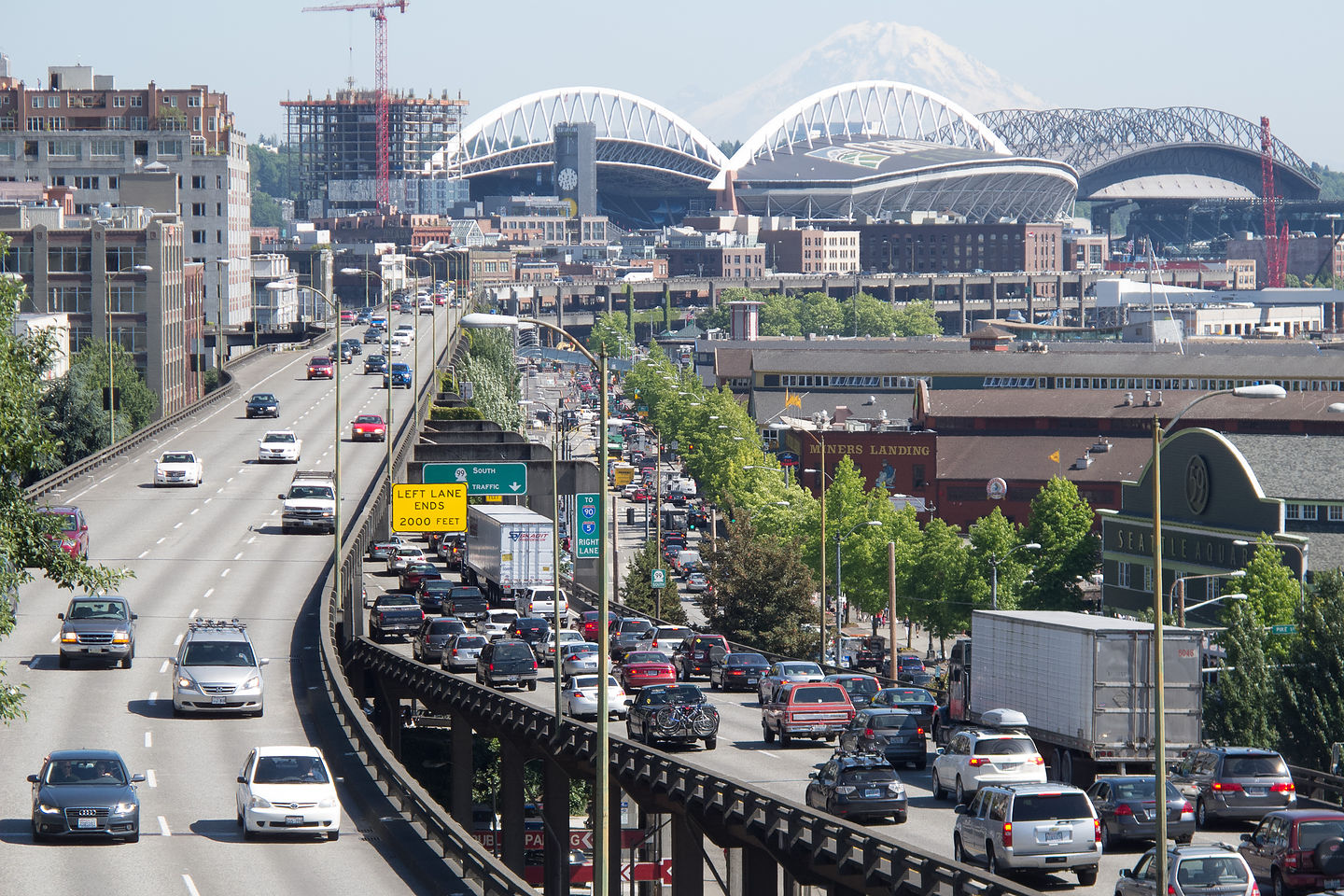 Mount Rainier view from Victor Steinbrueck Park