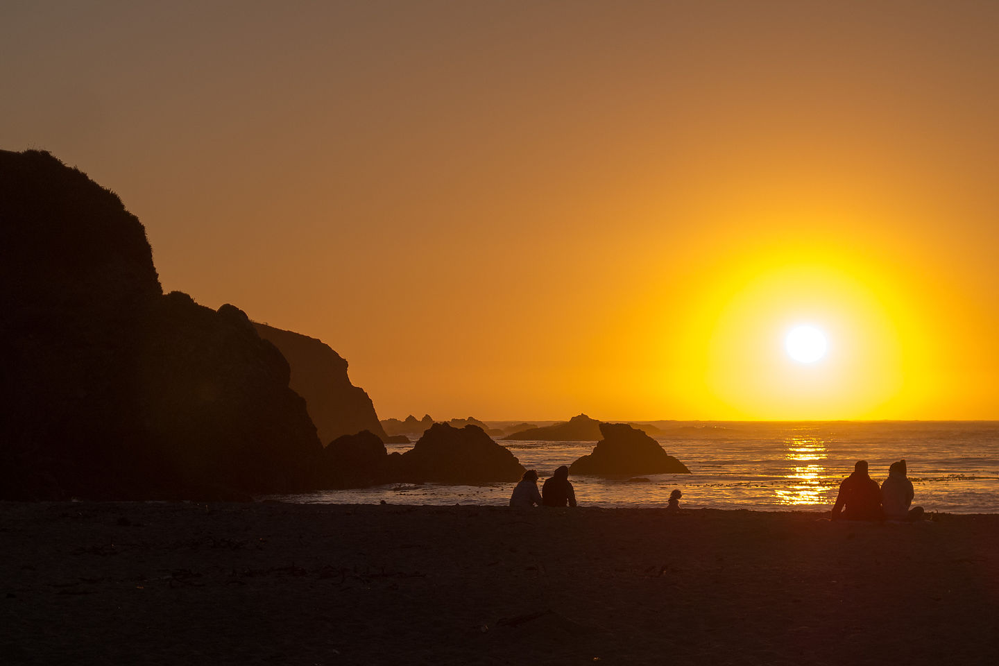 Caspar Beach Sunset