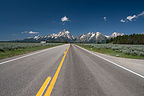 Road up to Tetons