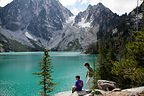 Lolo and Tom at Colchuck Lake