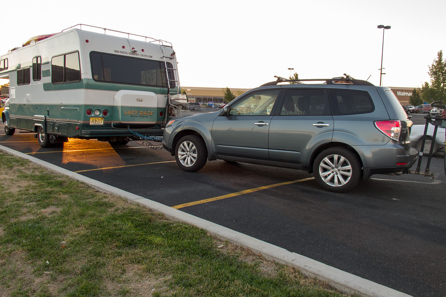 Camping at Klamath Falls Walmart