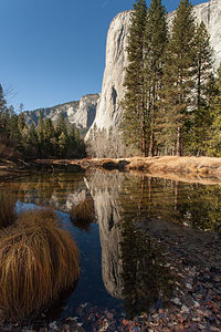 El Capitan Reflection in the Merced River