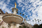 Hearst Castle Gold Girl in Fountain