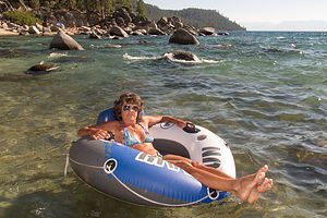 Lolo Tubing in Secret Cove