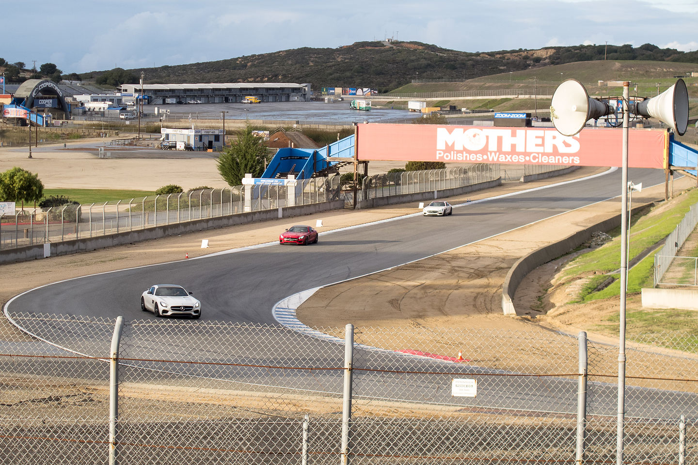 Campsite view at Laguna Seca Raceway