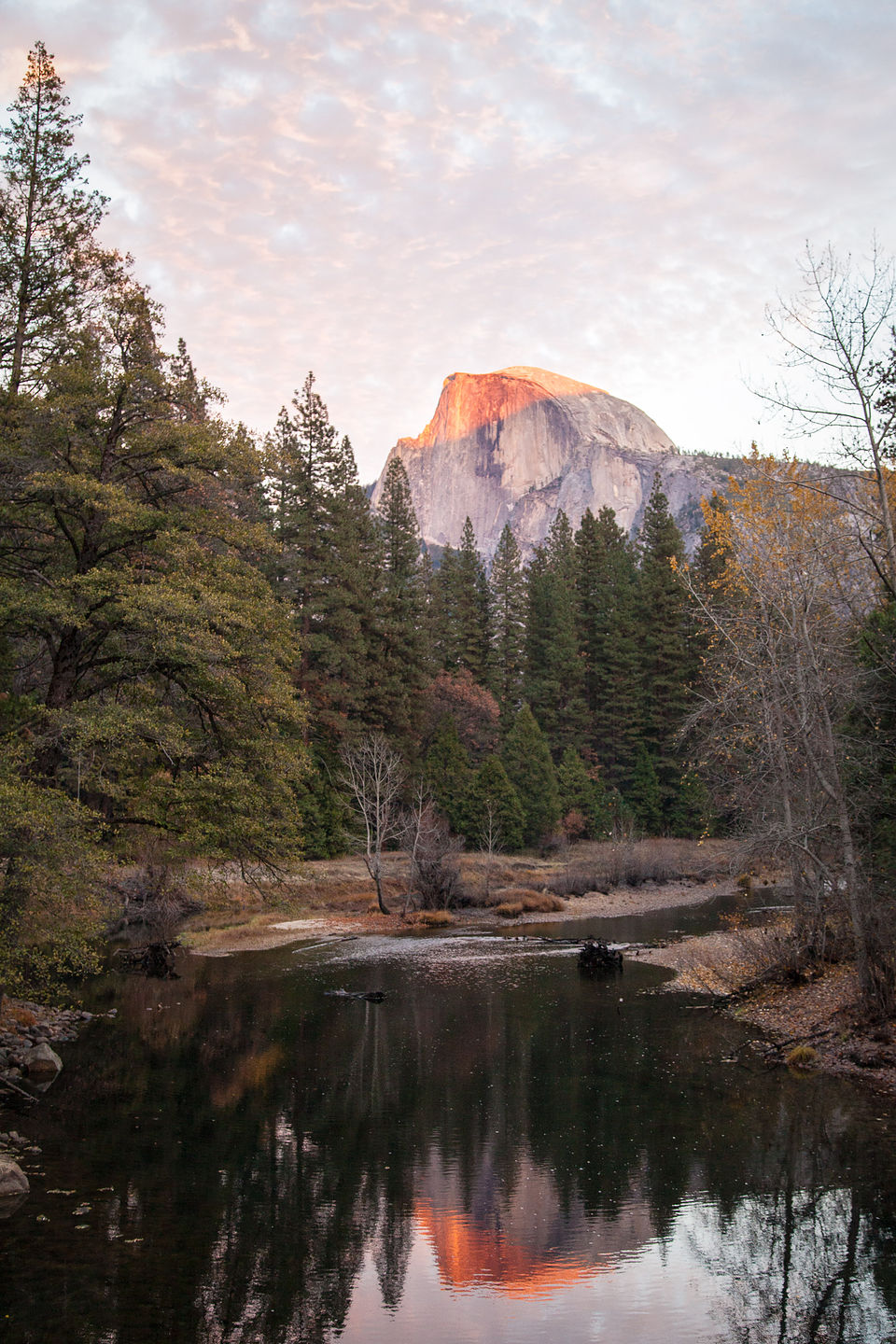 Alpinglow on Half Dome