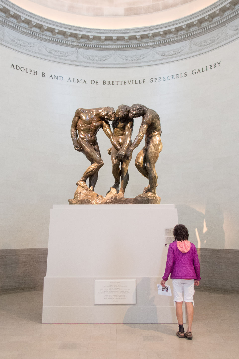 Lolo with Rodin's The Three Shades