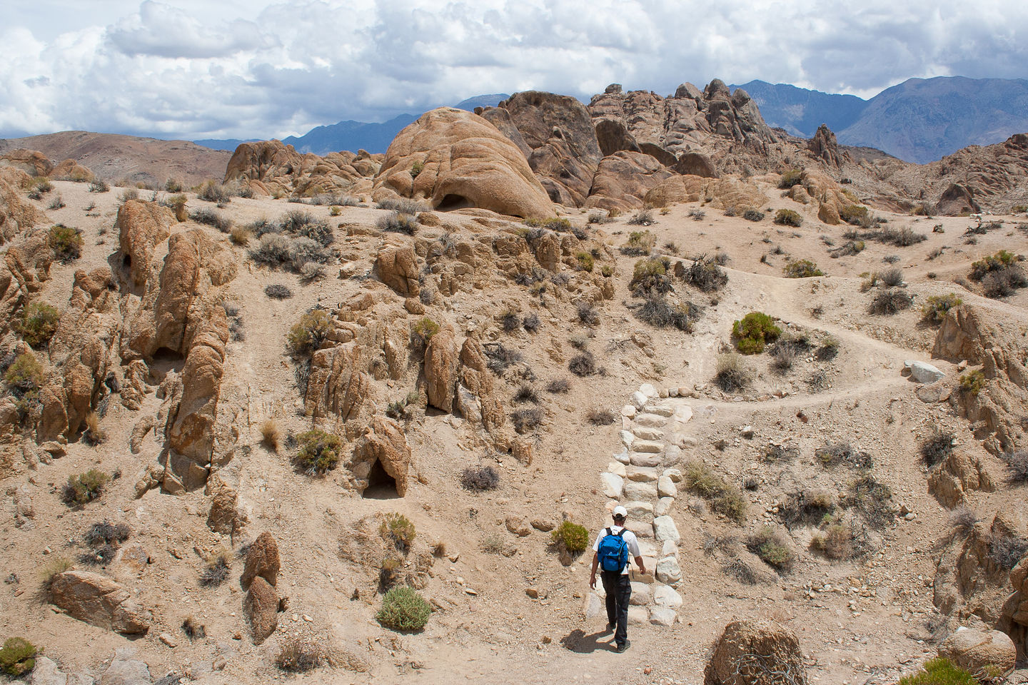 Herb Hiking the Alabama Hills