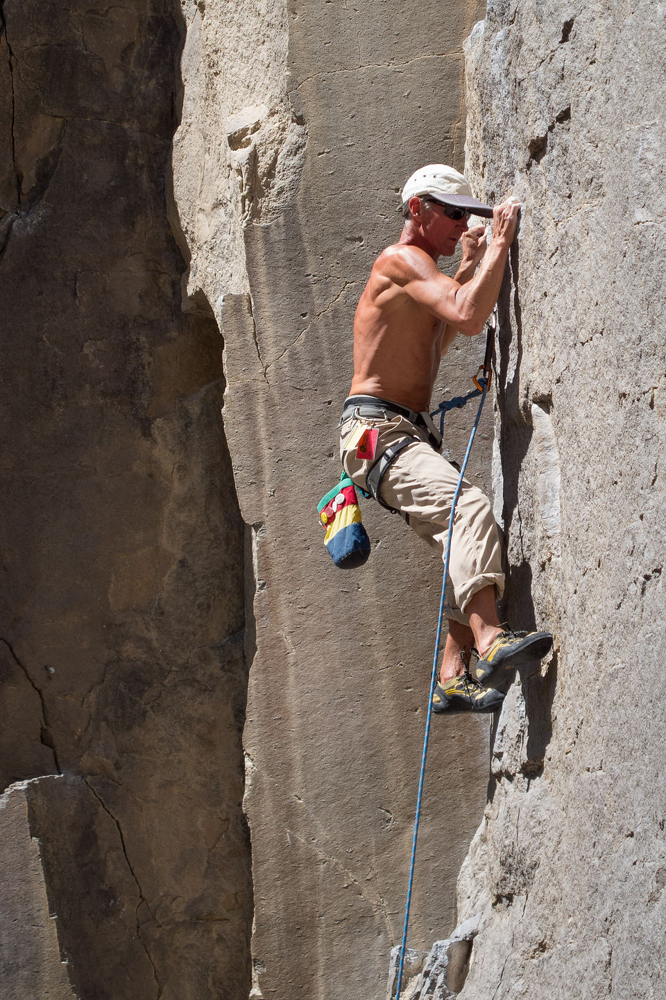 Herb Climbing on Lolo's Belay