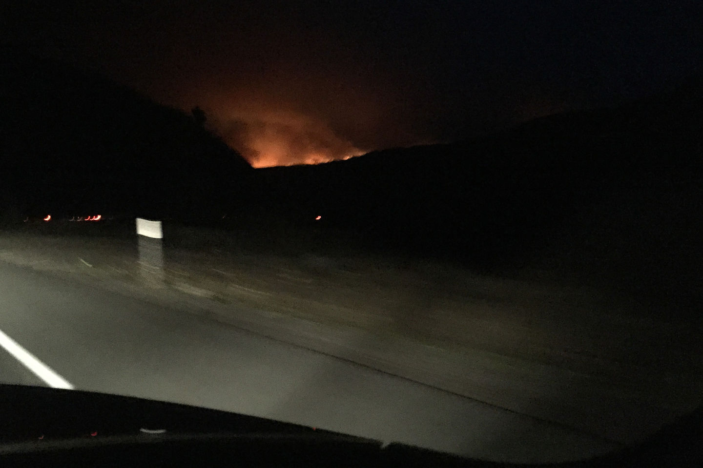 Yosemite Fires at Walker Lake