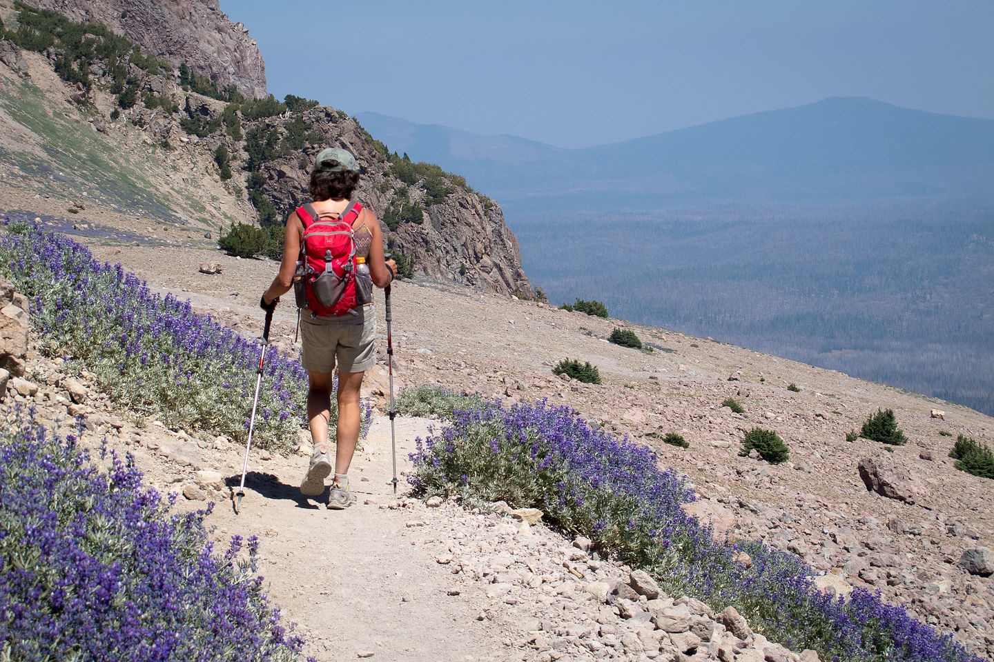 Lolo on Descent from Lassen Peak