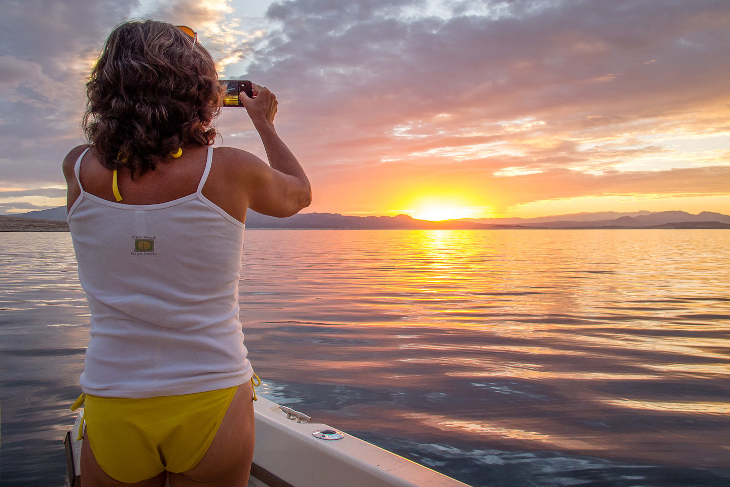 Lolo admiring the sunset