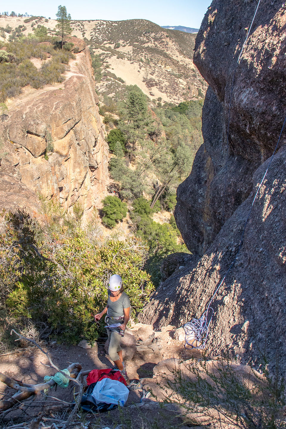 Climbing at Top Rope Wall