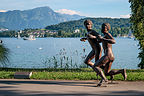 Outdoor art along the waterfront promenade