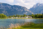 Our campground beach on the Forgensee