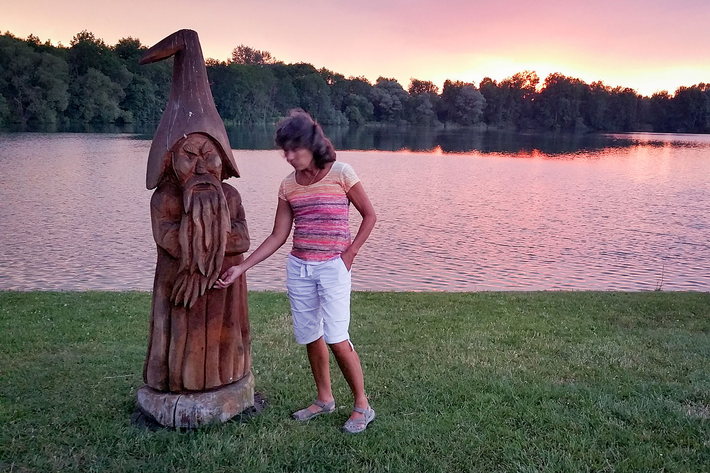 Lolo making friends in Camping Ampersee