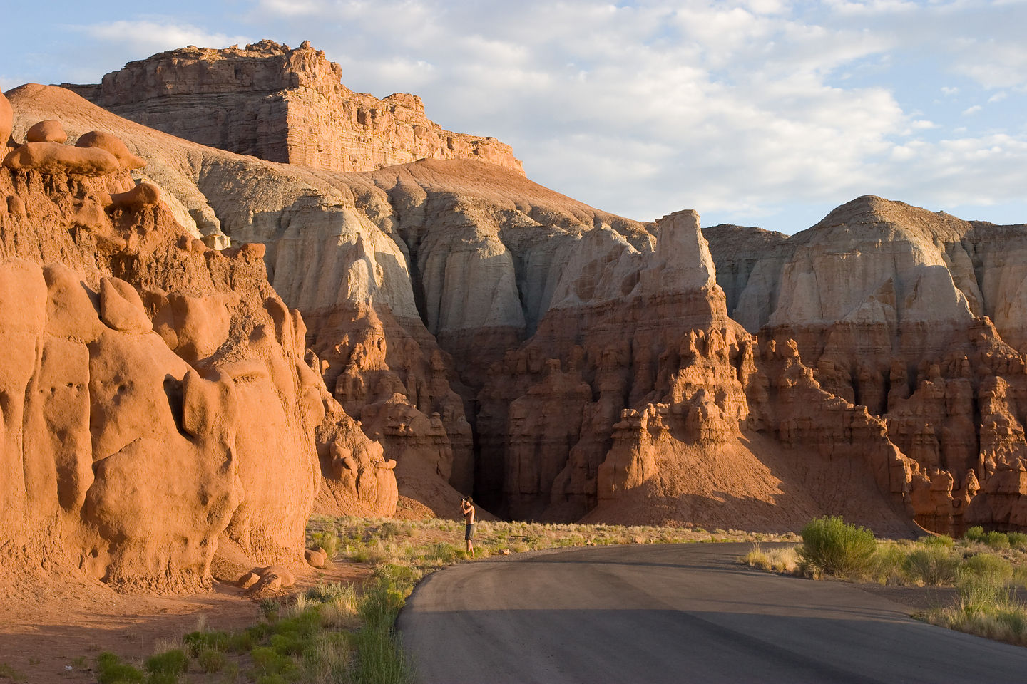 Goblin Valley Campground at sunrise