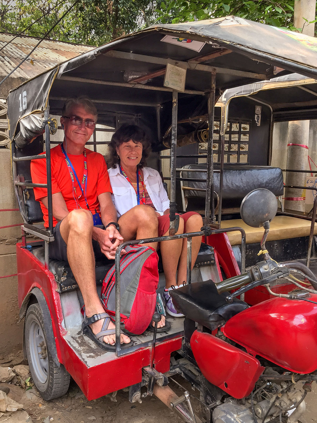 Myanmar tuk tuk ride