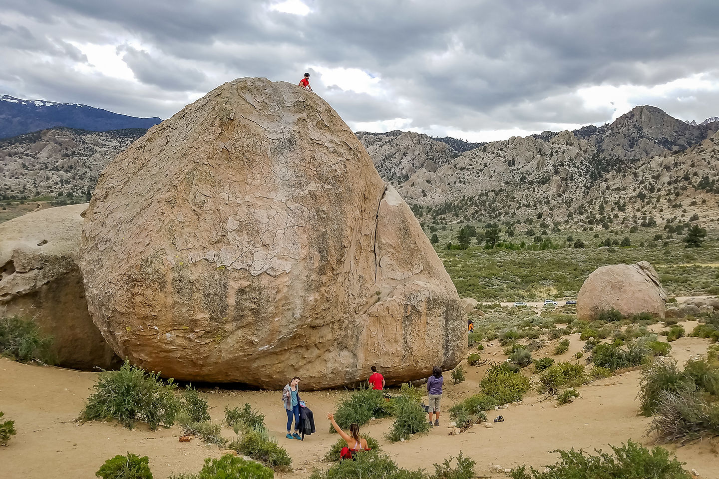 Tiny Andrew atop High Plains Drifter