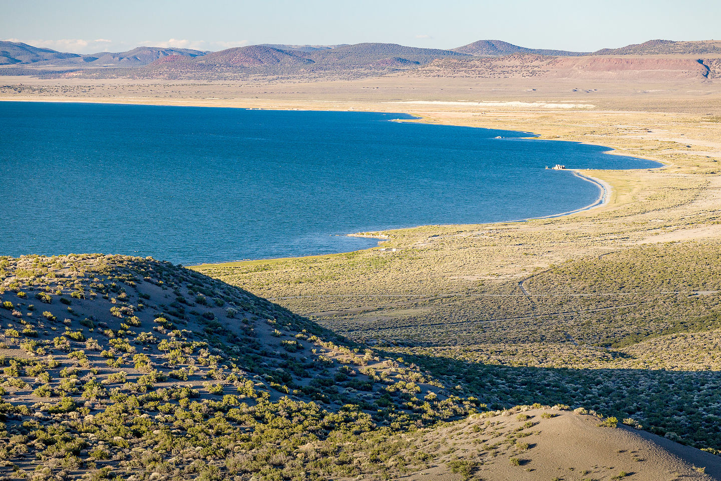 Mono Lake from atop Panum Crater