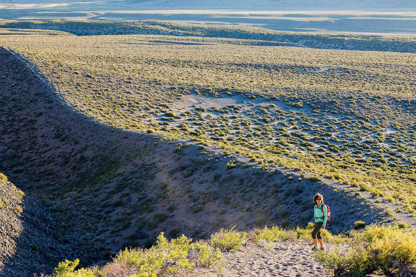 Lolo on Panum Crater Trail