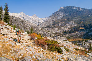 Finding our way between Upper and Lower Canyon Creek Lakes