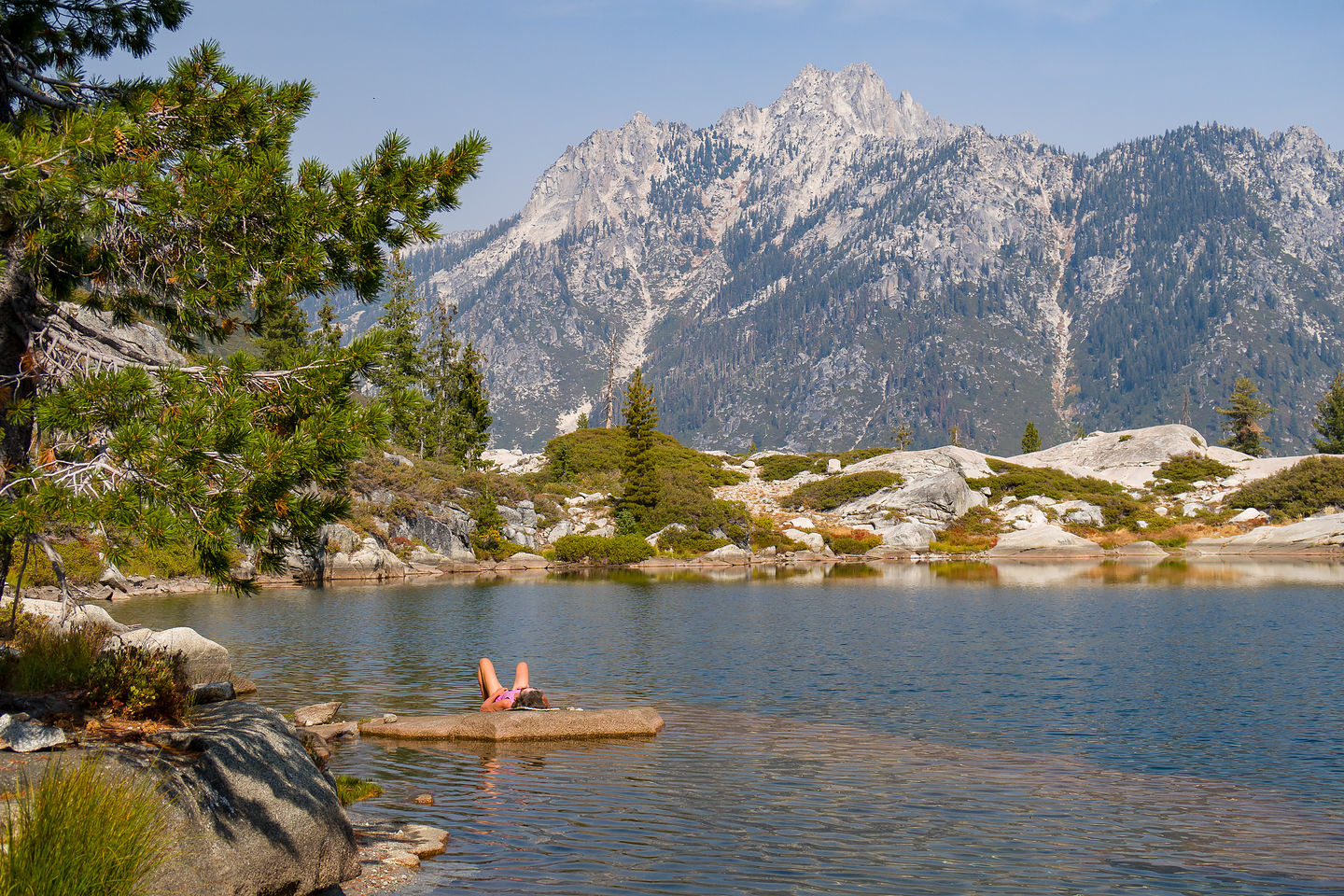 A well-need rest on Boulder Creek Lake