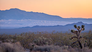 Sunset from our campsite