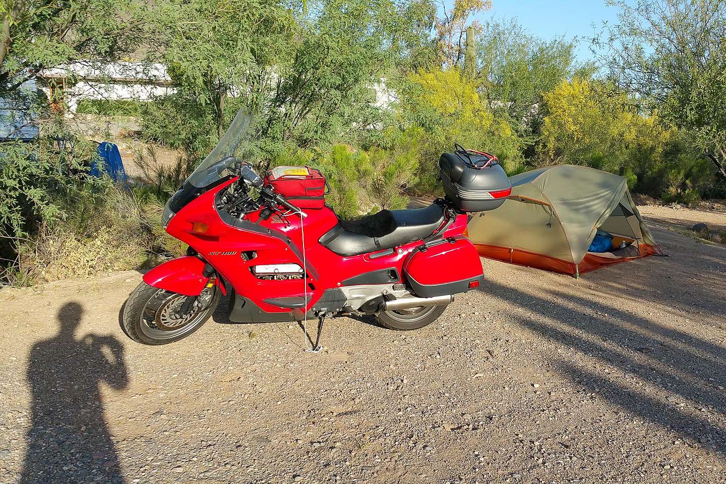 Campsite with Honda