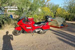 Campsite with Honda