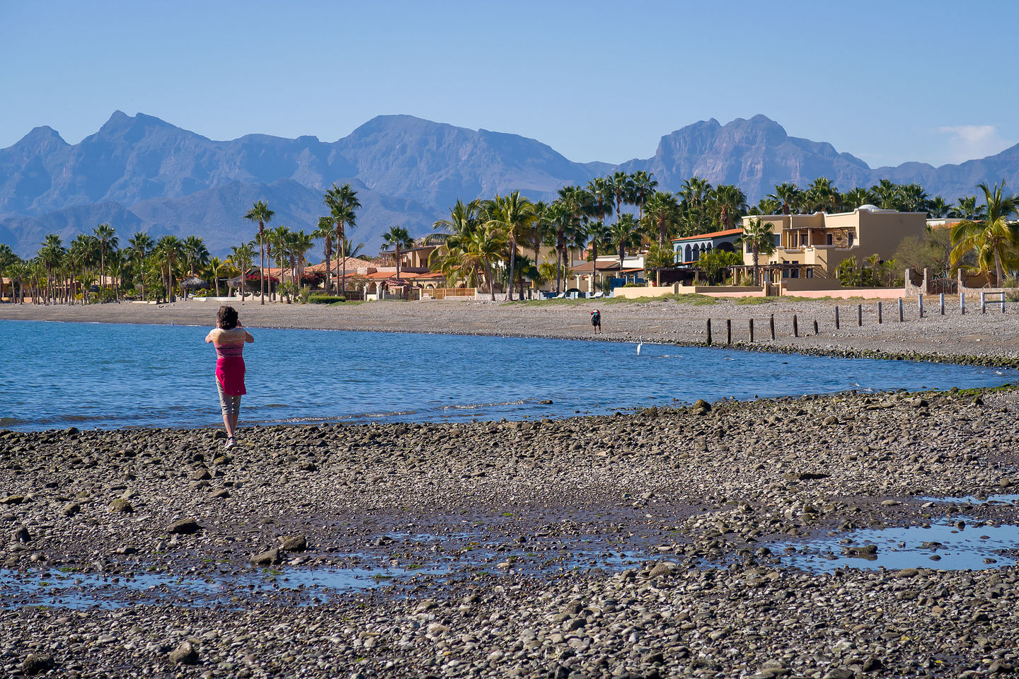 Strolling along the Loreto Beach