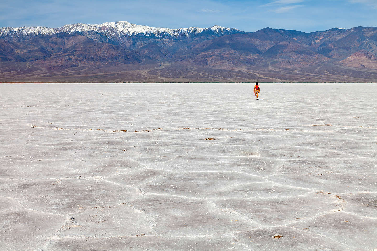 Salt hexagons of Badwater Basin