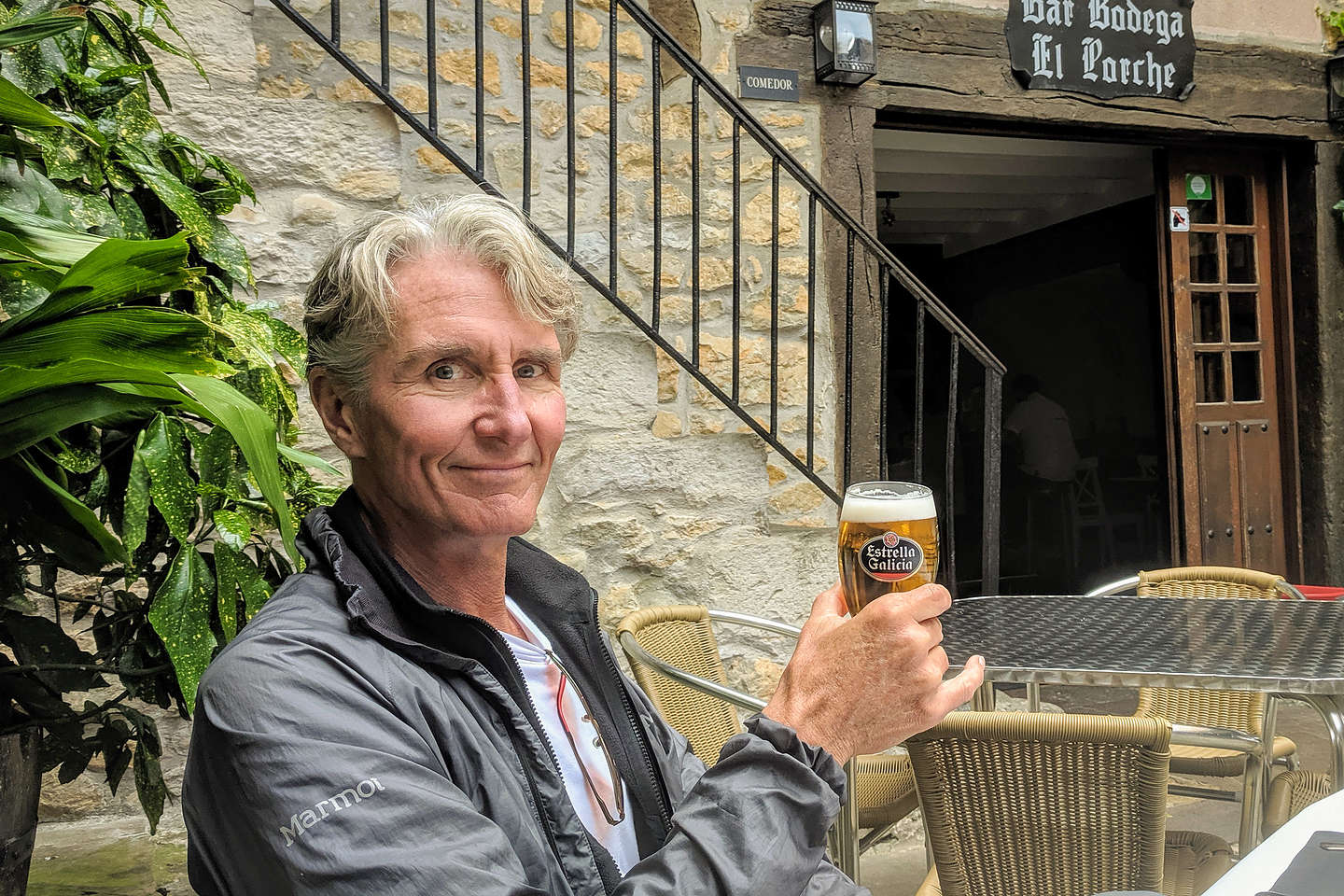 Beer break in Santillana del Mar